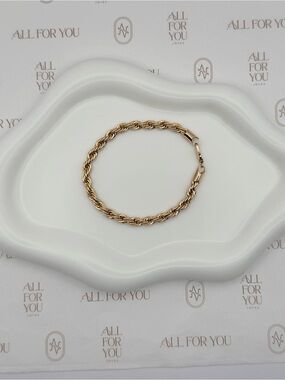 Rope Chain Bracelet |18K Gold Plated 5mm | 7" Bold Statement